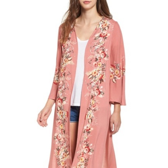love, Fire Jackets & Blazers - New Love, Fire Placed Floral Kimono